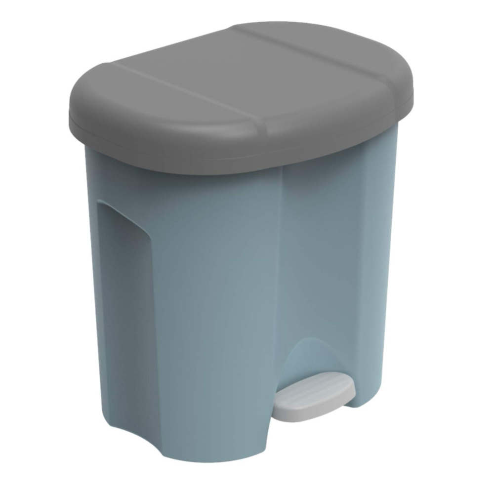 ROTHO DUSTBIN 2X10L DUO HORIZON BLUE/ANTHRACITE